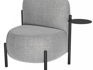 Bolzan Letti Fabric easy chair Modello 3D