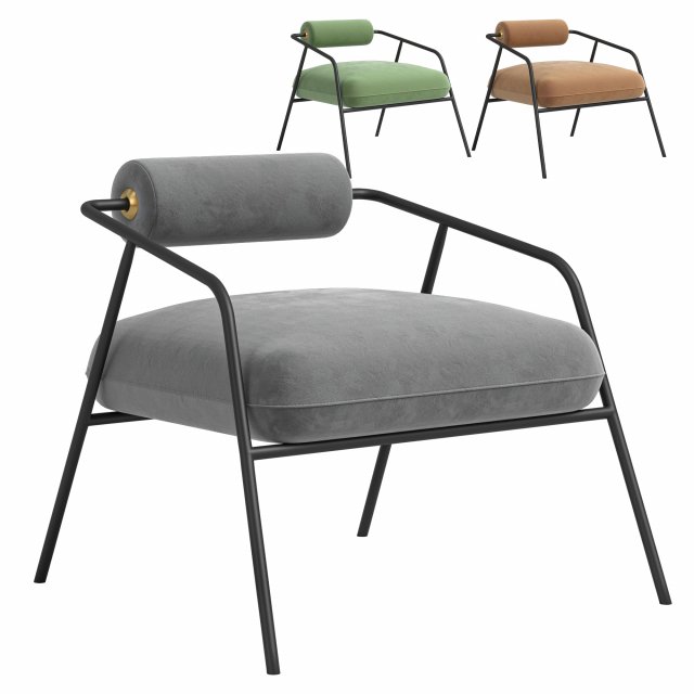 Cyrus Chair 3D Model .c4d .max .obj .3ds .fbx .stl .blend 