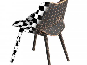 NICE Leather chair And HOMEY Square table 3D Model