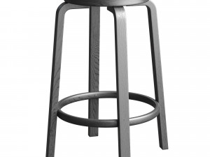 Artek Bar Stool 64 Black Model 3D
