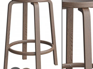 Artek Bar Stool 64 3D Model