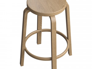 Artek Bar Stool 64 Model 3D