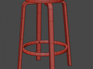 Artek Bar Stool 64 3D Model