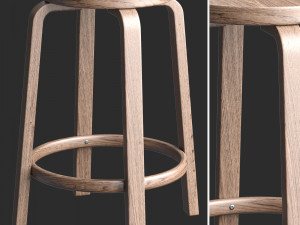 Artek Bar Stool 64 3D 모델