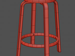 Artek Bar Stool 64 3D 모델