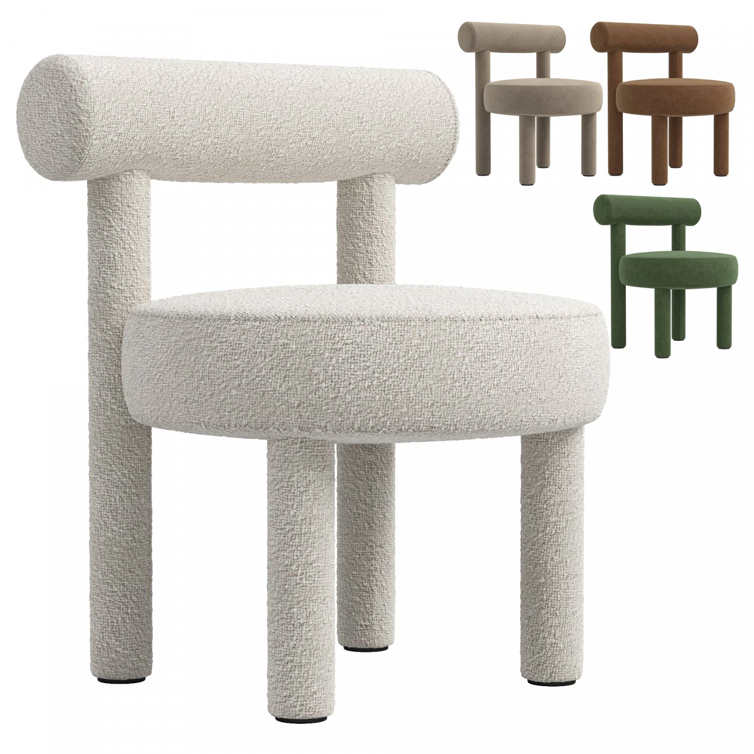 NOOM द्वारा बौकल ग्रोपियस चेयर CS1 3D मॉडल .c4d .max .obj .3ds .fbx .stl .blend 