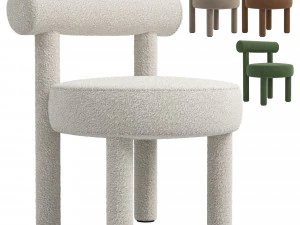 Krzesło Boucle Gropius CS1 firmy NOOM Model 3D
