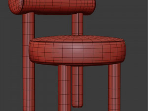Boucle Gropius Chair CS1 by NOOM 3D Model