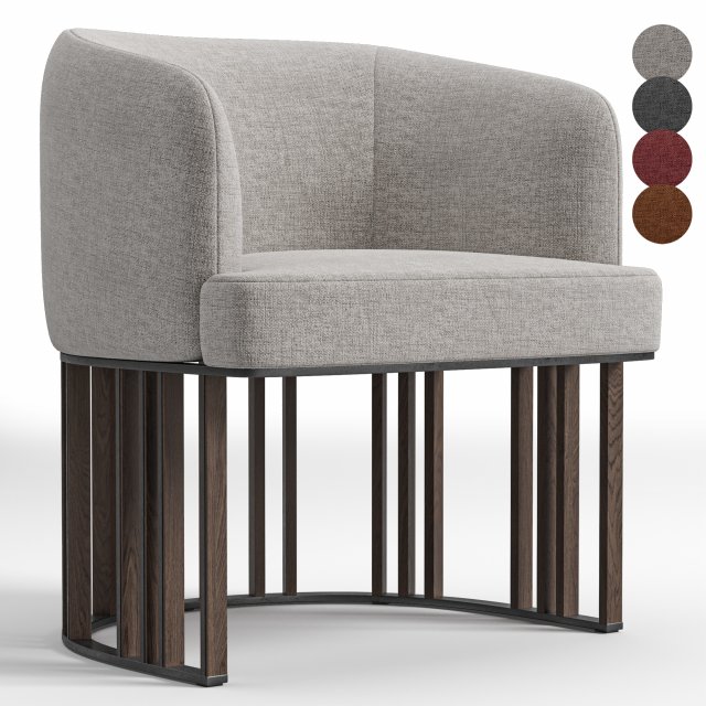 HERO Armchair By Giorgetti Modello 3D .c4d .max .obj .3ds .fbx .stl .blend 