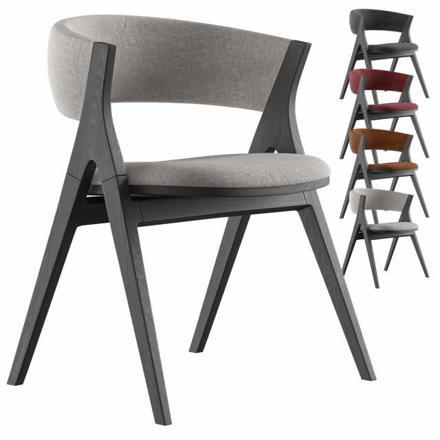 Remo dining chair By Bonaldo 3D 模型 .c4d .max .obj .3ds .fbx .stl .blend 