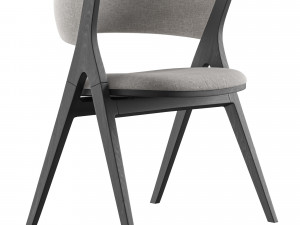 Remo dining chair And Luna Bianca table By Bonaldo 3D Model