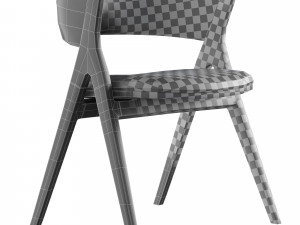 Remo dining chair And Luna Bianca table By Bonaldo 3D Model
