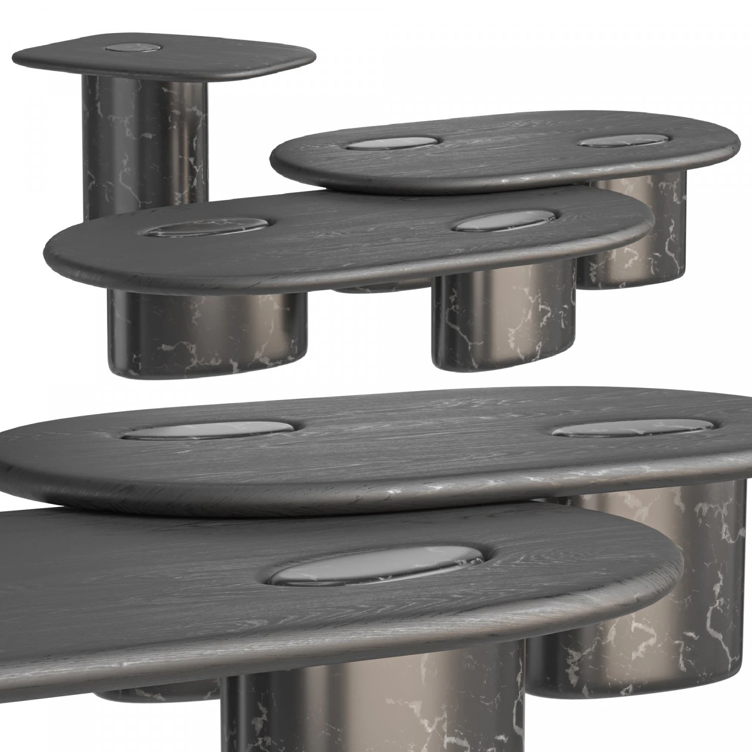 Enne Rita coffee tables 3D Model .c4d .max .obj .3ds .fbx .stl .blend 