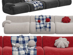 Divano E Poltrona Modulare Jardan Mobili Lemmy Modello 3D