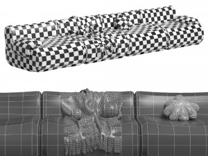 Modular Sofa And Armchair Jardan Furneture Lemmy Model 3D
