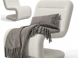 Fauteuil bouclette Wilson Modèle 3D