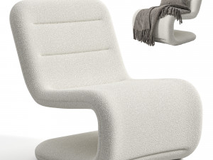 Fauteuil bouclette Wilson Modèle 3D