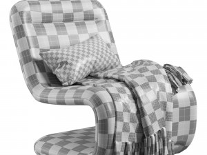 Fauteuil bouclette Wilson Modèle 3D