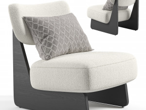 Solange Performance Boucl Chair Model 3D