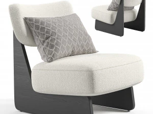 ソランジュ パフォーマンス ブークレ チェア 3Dモデル