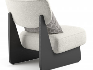 Solange Performance Boucl Chair Model 3D