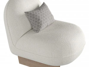 Ingrid Sherpa Chair 3D Model