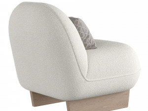 Ingrid Sherpa Chair 3Dモデル