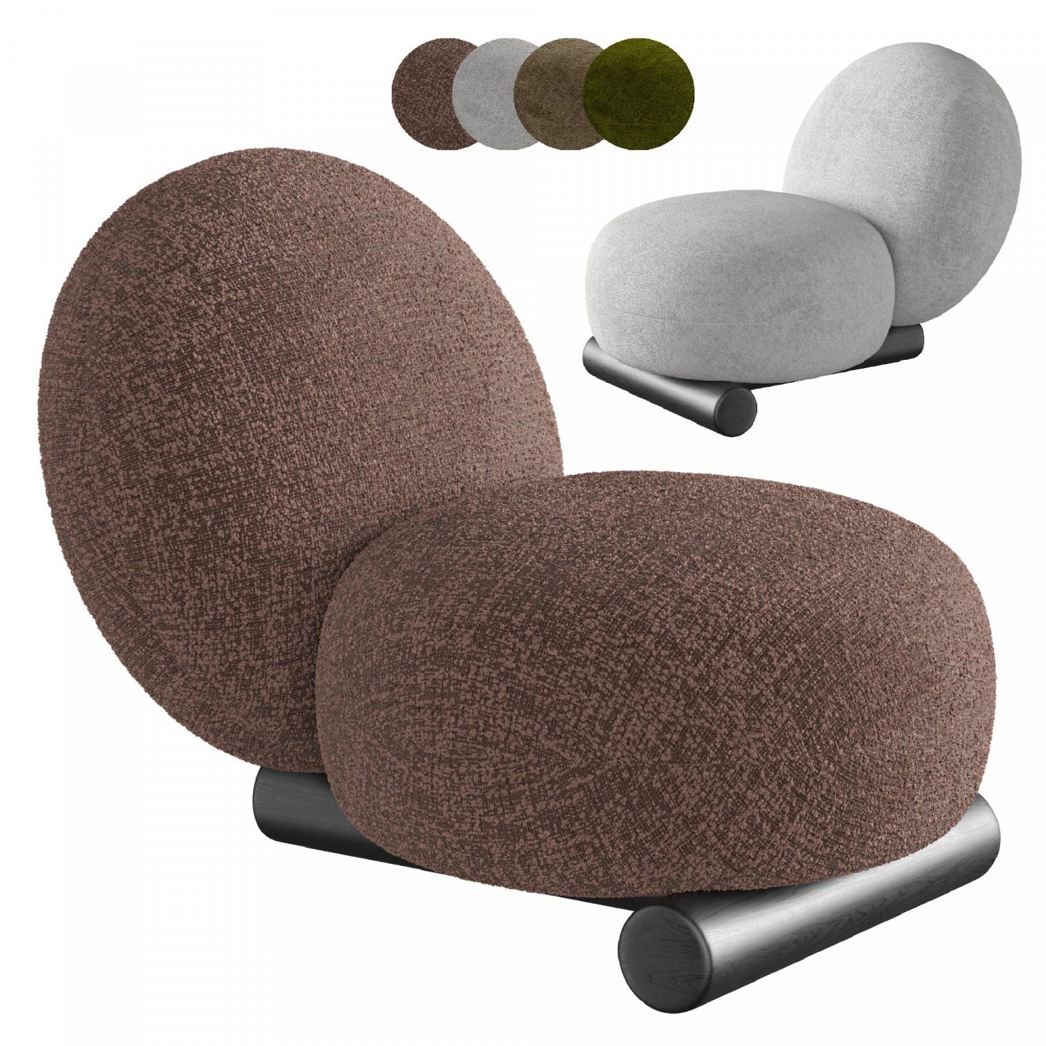 MERI ARMCHAIR 3D Model .c4d .max .obj .3ds .fbx .stl .blend 