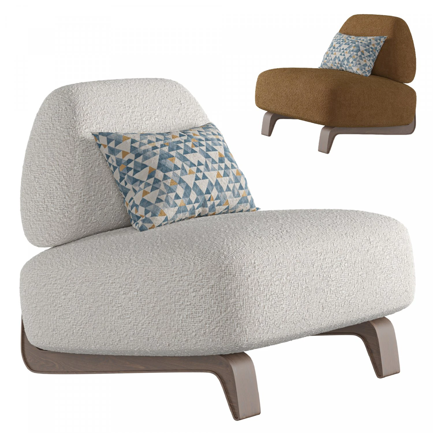 Vao Armchair 3D Model .c4d .max .obj .3ds .fbx .stl .blend 