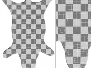 Shaped Animal Bath Mat 3D Model