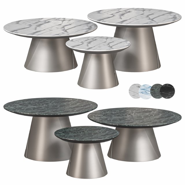 ALBERT Keramik Coffe Table By Cattelen Italia 3D Model .c4d .max .obj .3ds .fbx .stl .blend 