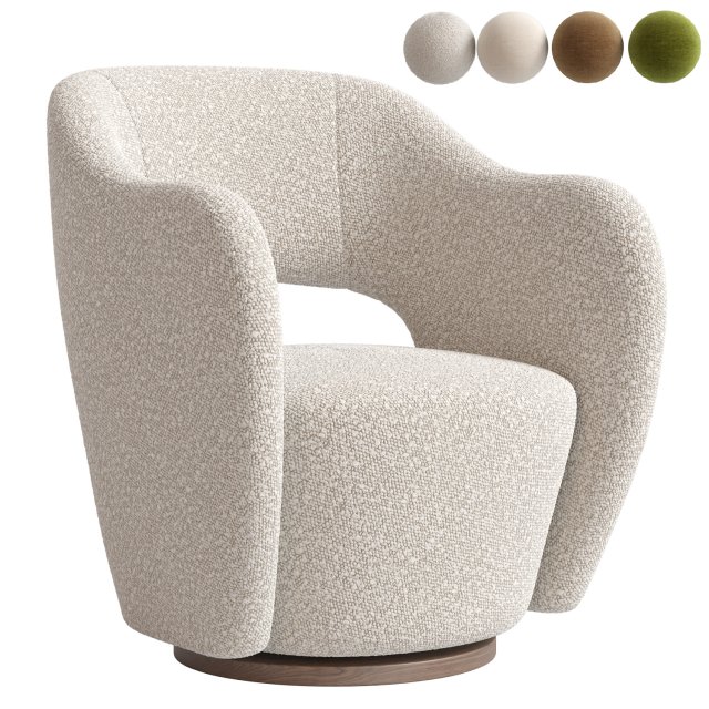 Wysiwyg Chair by HOLLY HUNT Model 3D .c4d .max .obj .3ds .fbx .stl .blend 