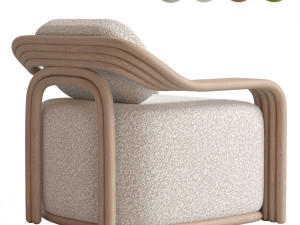 Claude Armchair Modèle 3D