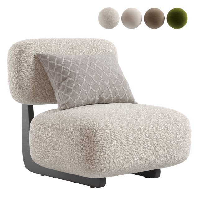JAMIE CHAIR 3D Модель .c4d .max .obj .3ds .fbx .stl .blend 