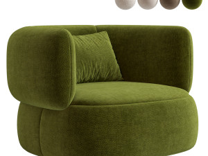 Martina swivel armchair 3D 模型