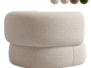 Martina swivel armchair 3D 模型