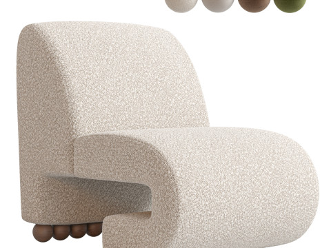 Raya Accent Chair 3D-Modell