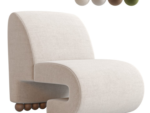 Raya Accent Chair Model 3D