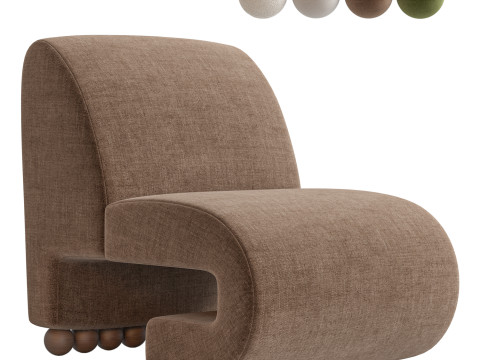 Raya Accent Chair Model 3D