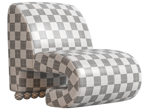 Raya Accent Chair Model 3D