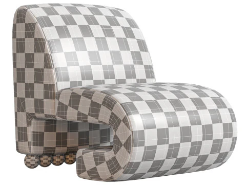 Raya Accent Chair 3D Model