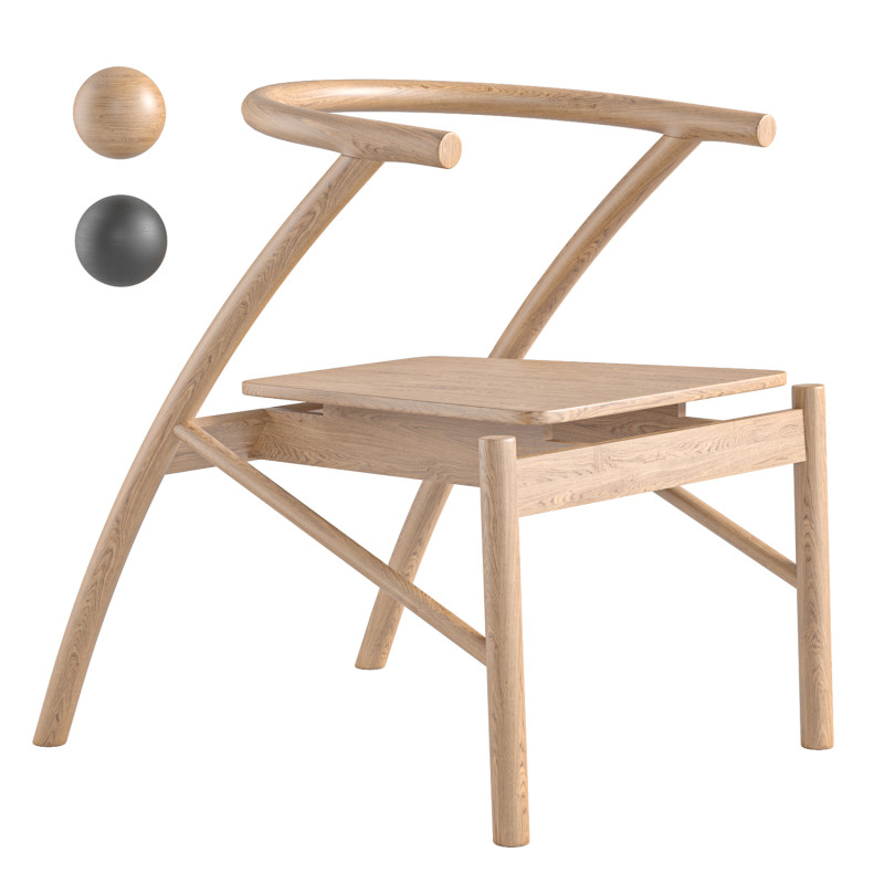 Misfit Chair by Chanhee Kim 3D Model .c4d .max .obj .3ds .fbx .stl .blend 