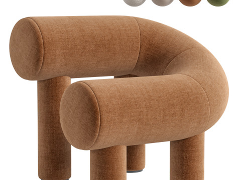 UMI Armchair By Woo Furniture 3D Model