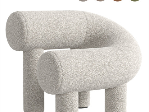 UMI Armchair By Woo Furniture 3D Model