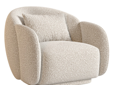 Misty Chair Cream 3D Модель
