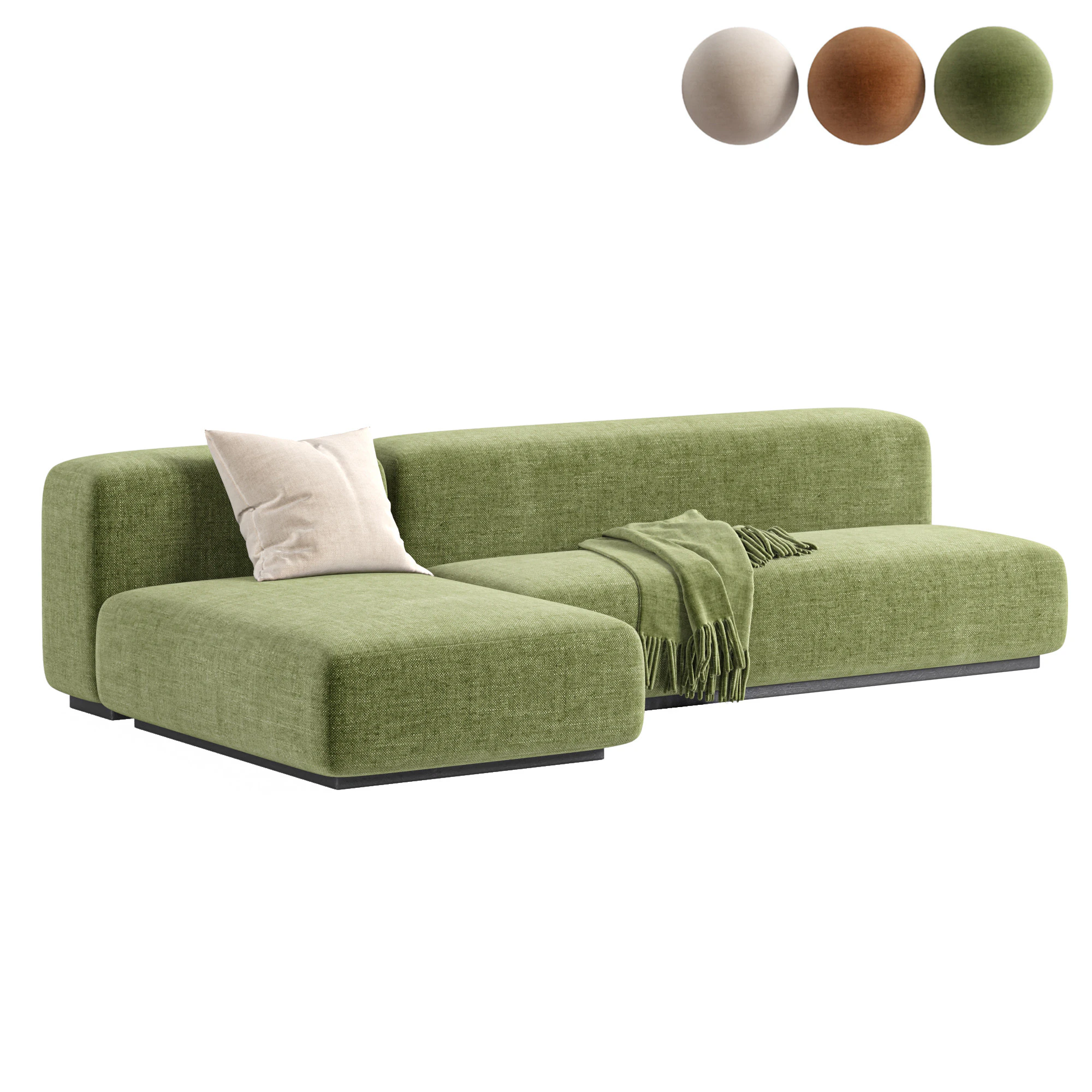 Prostoria Sofa Klaster Modular Sofa By Dasmoebel 3D Model .c4d .max .obj .3ds .fbx .stl .blend