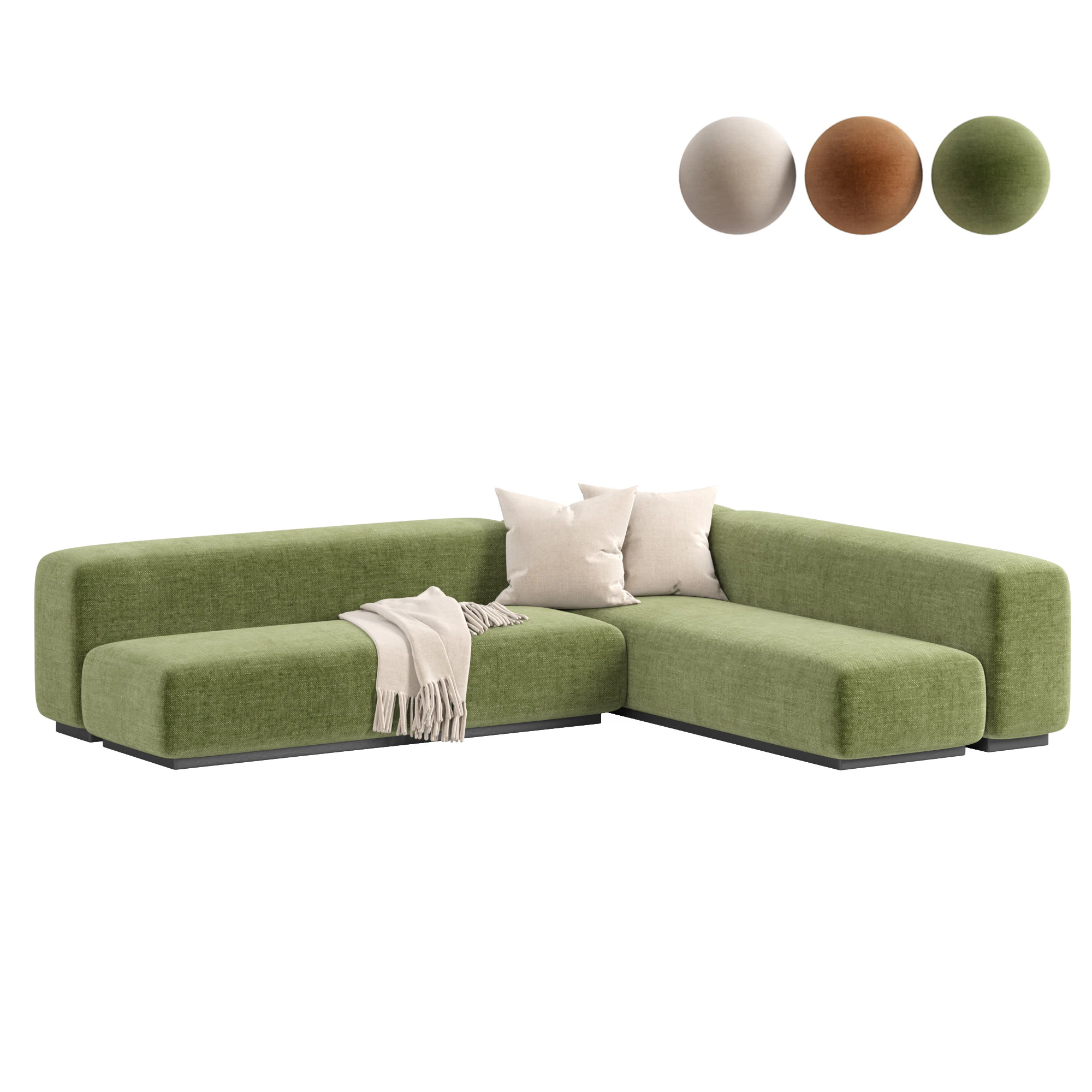 Prostoria Sofa Klaster Modular Sofa By Dasmoebel 3D Model .c4d .max .obj .3ds .fbx .stl .blend