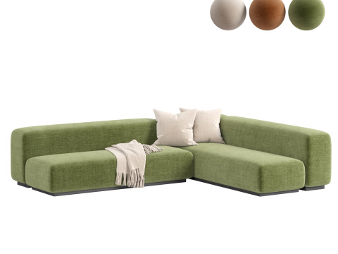 Prostoria Sofa Klaster Modular Sofa By Dasmoebel 3D मॉडल