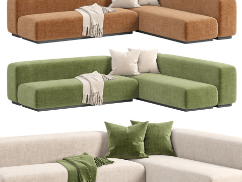 Prostoria Sofa Klaster Modular Sofa By Dasmoebel 3D 모델