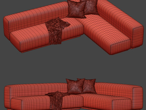 Prostoria Sofa Klaster Modular Sofa By Dasmoebel 3D 모델